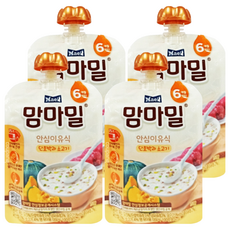 Mammameal 寶寶粥 適合6個月以上嬰幼兒, 南瓜牛肉, 100g, 4包