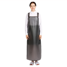 WELLPRON 網狀防水圍裙 H型, 100%韓國產面料, 黑色, 1件