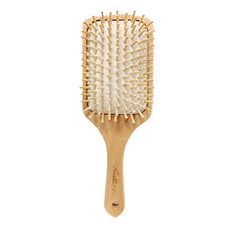 EZlife 原木氣墊頭皮按摩梳 白底 舒緩頭部壓力, 1支