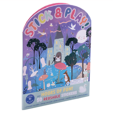 FLOSS&ROCK 貼紙遊戲板，50張可重複使用貼紙, 魔幻森林, 1個