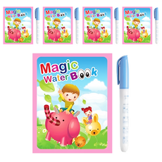 兒童塗鴉本/畫畫本 繪本 Set, Magic Water Book, 反覆使用, 不髒衣物, 多款可選, 卡通童年, 不適用, 5組