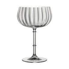 LUCARIS 旋耀東方 無鉛水晶 Coupe寬口杯 355ml, 透明色, 6個