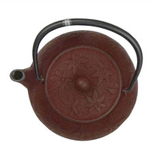 IWACHU 岩鑄 5型急須附濾網 日本製造, 楓葉紅, 650ml, 1個