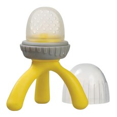 b.box 咬樂美 適合幼兒使用的握把設計 搭配時尚灰色 安全無毒材質製成, 檸檬黃, 1個