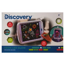 Discovery 霓虹LED發光繪圖板 透視發光板 含4個螢光筆, Multicolor, 1個, 45 x 35 x 23cm