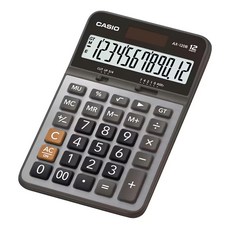 CASIO 卡西歐 12位桌上計算機, AX-120B, 1個