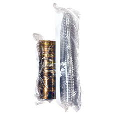 單粒半圓塑膠盒 (咖啡底) BP3565大 Set 50個, 尺寸 70x8m/m, 耐熱溫度 60°C, 1組