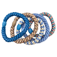 BEAUTYOUNG 妝漾 韓系時尚髮圈 5個, 晴空款