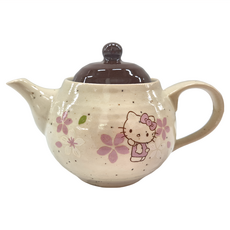 Skater Hello Kitty 陶瓷美濃燒茶壺 11.5 x 11.5 x 19.5cm, 單一顏色, 450ml, 1盒