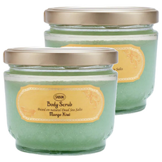 SABON 全新升級 身體磨砂膏 香芒奇異果, 600g, 2罐