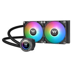 thermaltake 曜越 TH240 V2 ARGB Sync 主板連動 機殼散熱器，27mm冷排，20mm鰭片，簡易安裝，線材簡化, CL-W364-PL12SW-A, 白色, 1個