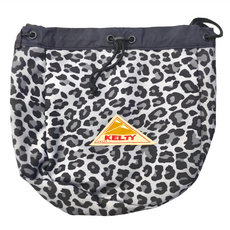KELTY KINCHAKU SHOULDER 肩背小袋, 灰豹紋