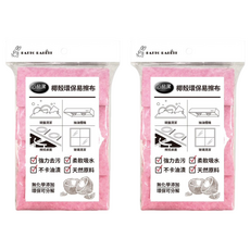 巧易潔 椰殼環保易擦布 不卡油漬 一沖即淨 強力去汙 柔軟吸水 天然原料 無化學物添加 環保可分解 強力快速吸水 Set 4入, 30 x 30cm, 2包