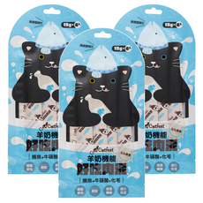 Catfeet 艾比最愛 羊奶機能肉泥, 60g, 鮪魚+牛磺酸+化毛, 3袋