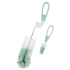 Simba 小獅王辛巴 旋轉式奶瓶刷, 粉綠, 1個