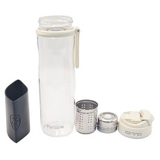 FAN 繁簡 磁彈杯 不鏽鋼茶倉 700ML, 白色, 1個