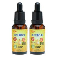 iSSana 愛善那 維生素D3滴液, 添加印加果油 Omega-3, 30ml, 2罐