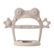 tgm 白金矽膠手腕型固齒器 (青蛙米白), 適用年齡: 3個月以上, 固齒器 + 收納盒, 1個