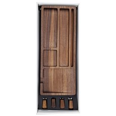 木製良品 Mini置物架 辦公桌收納架 CAFJ0003, 核桃木色, 1個