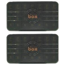 攜帶型藥盒 28格 綠色 塑料材質 收納, 2盒