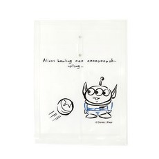 迪士尼三眼怪返校日直式附繩文件袋 可愛卡通 學生辦公必備, A4, 1個