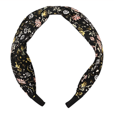 CHIC CHIC 日本造型髮箍 SY13486 碎花黑 兒童髮飾, 35 x 135 x 180mm, 1個