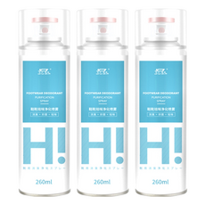 銀離子鞋襪除臭噴霧, 260ml, 3瓶