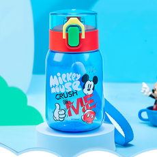 優貝選 迪士尼明星圖樣 幼稚園小巧直飲式兒童水壺, 1個, 400ml, 米奇