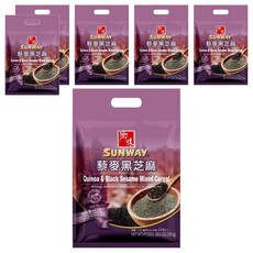 鄉味 SUNWAY 黎麥黑芝麻, 富含膳食纖維 無添加奶精/香料, 30g, 10包, 6袋