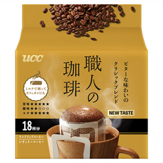 ucc 職人濾泡咖啡 濃醇, 7g, 18包, 1袋