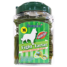 Boneplus 超效螺旋六星潔牙棒, M號, 促進口腔健康, 360度旋轉清潔, 草本, 600g, 1桶