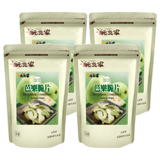 元氣家 芭樂脆片, 新鮮芭樂製成, 真空脫水, 無添加人工色素香精不含防腐劑, 100g, 4包