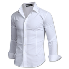 제이붐 남성용 솔리드 면스판 셔츠 ST01