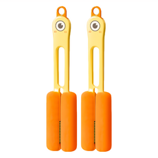 小麥購物 四合一清潔杯刷 G792 52g, 2支, 小鴨黃