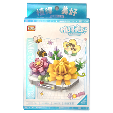 LoZ 奶油玉蓮, 粉色 + 黃色, 1盒