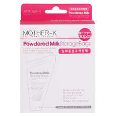 MOTHER-K 奶粉儲存袋 Set 30入, 防靜電處理 奶粉完美倒入不沾黏, 超輕量外出無負擔, 1盒