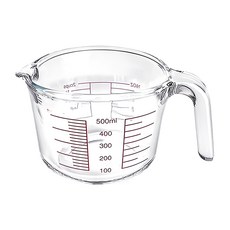 AHOYE 耐熱玻璃量杯 500ml, 單一顏色, 烹飪烘焙必備, 1個