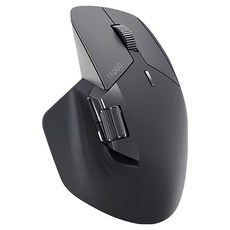RAPOO 雷柏 人體工學多模無線靜音滑鼠, MT760Mini, 雅緻黑