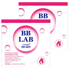 BB LAB 科研 低分子膠原蛋白粉 Set 50入 含膠原蛋白60% 每包含維他命C 30mg, 100g, 2盒
