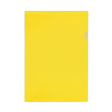 E-310 L型文件夾/12入，尺寸31*22 cm，聚丙烯材質, 黃色, 1組