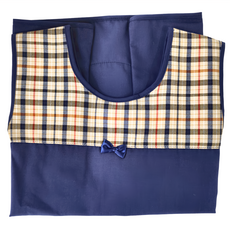 日系輕便圍兜, 小蝴蝶結網格款, 1件