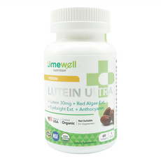 timewell 時光安好 晶晶亮葉黃素膠囊, 30毫克葉黃素, 含蝦紅素, 花青素, 小米草萃取, 60顆/瓶, 1瓶