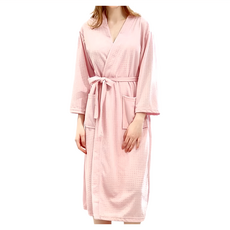 ROYALLIN 蘿林嚴選 新款華夫格高質感浴袍, 粉色, 1件