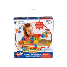 Learning Resources 轉轉齒輪建構系列 60片積木 激發想像力與創造力, 初階組, 1組