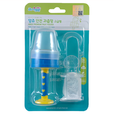 ange 二階段果汁棒 + 矽膠網, 藍色, 1組