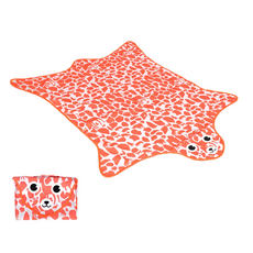 Life 動物叢林造型野餐墊/遊戲墊 600D防水牛津布 PVC材質, 145 x 112cm, 鹿紋 橘色