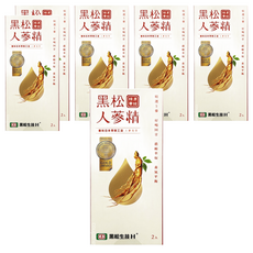 黑松 人蔘精，六年根道地好蔘，高萃取濃度，添加羅漢果蜂蜜, 2入, 20ml, 6盒