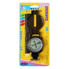 泉友 美式戶外指北針, 黑色, 1個