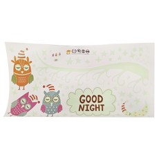 WE CHAMP 無痕夜光壁貼, 夜光貓頭鷹 多色