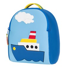 dabbawalla 瓦拉包 防走失後背包 - 輪船噗噗, 適用70-100cm, 24 x 12 x 29cm